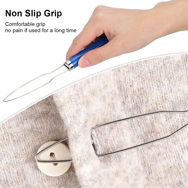 DHinkyoung 2 Pcs Button Hooks One Hand Buttons Aids Bright Dressing Aid Device Tool Button Assist Devices with Comfort Grip Handle for Arthritis, Independent Living(Random Colors) - NewNest Australia