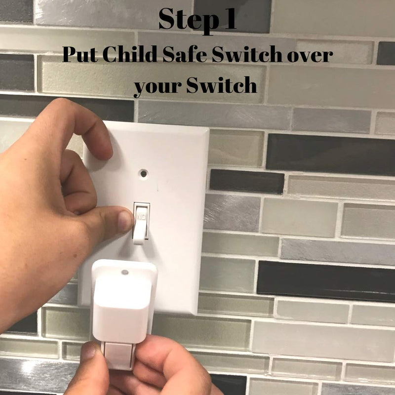 Child Safety Garbage Disposal Light Switch Lock | Guard Children Protect With Push and Slide Switch - NewNest Australia