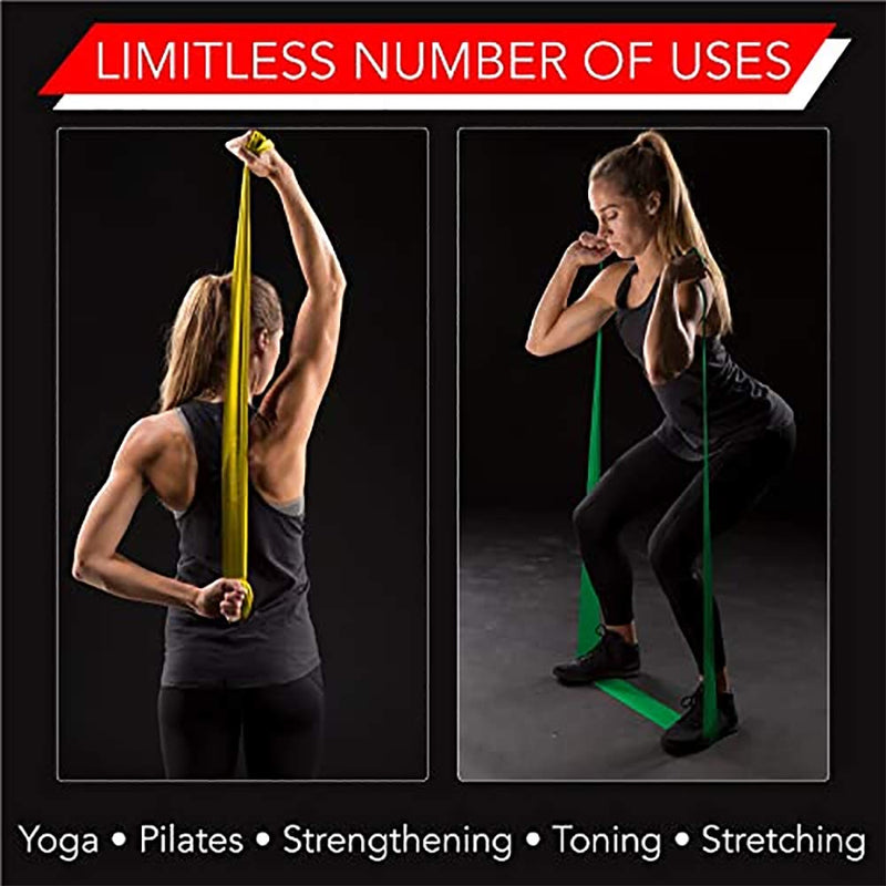 Theraband Resistance Bands Set, Resistance Bands for Exercise, Physical Therapy, Work-Outs/Gym, Strength Train at Home, Colour Coded by Resistance Yellow/Red/Green - Beginner Set - NewNest Australia