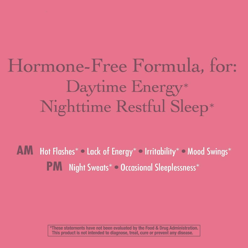 Enzymatic Therapy AM/ PM Menopause Hormone-Free Formula Daytime Energy & Restful Sleep (60 Count) - NewNest Australia
