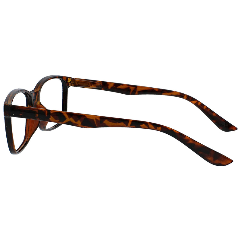 The Reading Glasses Company Black & Brown Tortoiseshell Readers Value 2 Pack Large Mens Spring Hinges RR83-12 +1.00 +1.00 Magnification (Pack of 2) Black / Brown Tortoiseshell - NewNest Australia