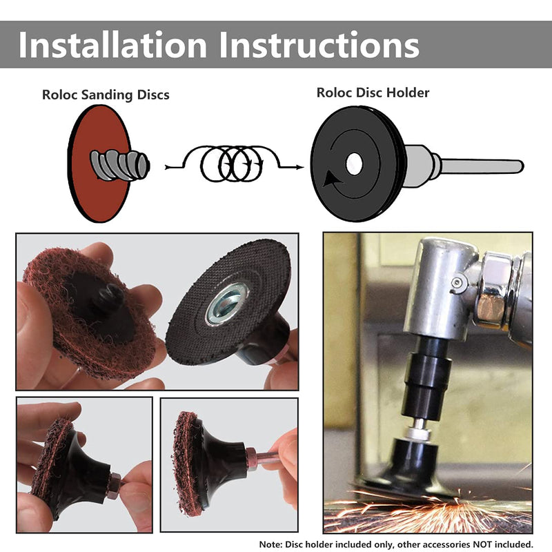 Yakamoz 3-Pack 1 2 3 Inch Roll Lock Sanding Disc Pad Holder - 1/4" Shank Quick Change Roll Lock Die Grinder Sanding Discs Holder Power Drill Sander Adapter Attachment for Sanding Polishing Grinding - NewNest Australia