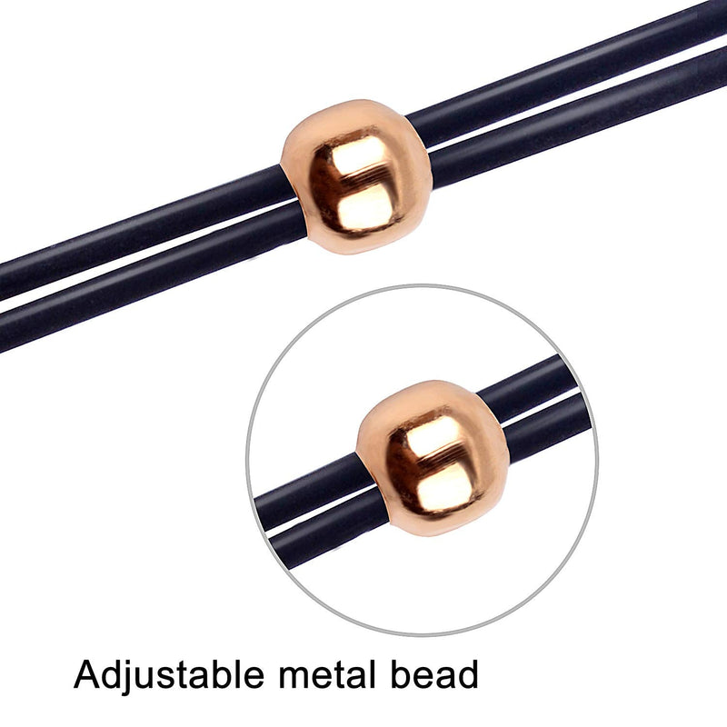 Jdesun 20 Pieces Eyeglass Chain Ends,Adjustable Metal Bead Rubber Ends Connectors for Eye Glasses Holder Necklace Chain Gold Bead Rubber Ends - NewNest Australia