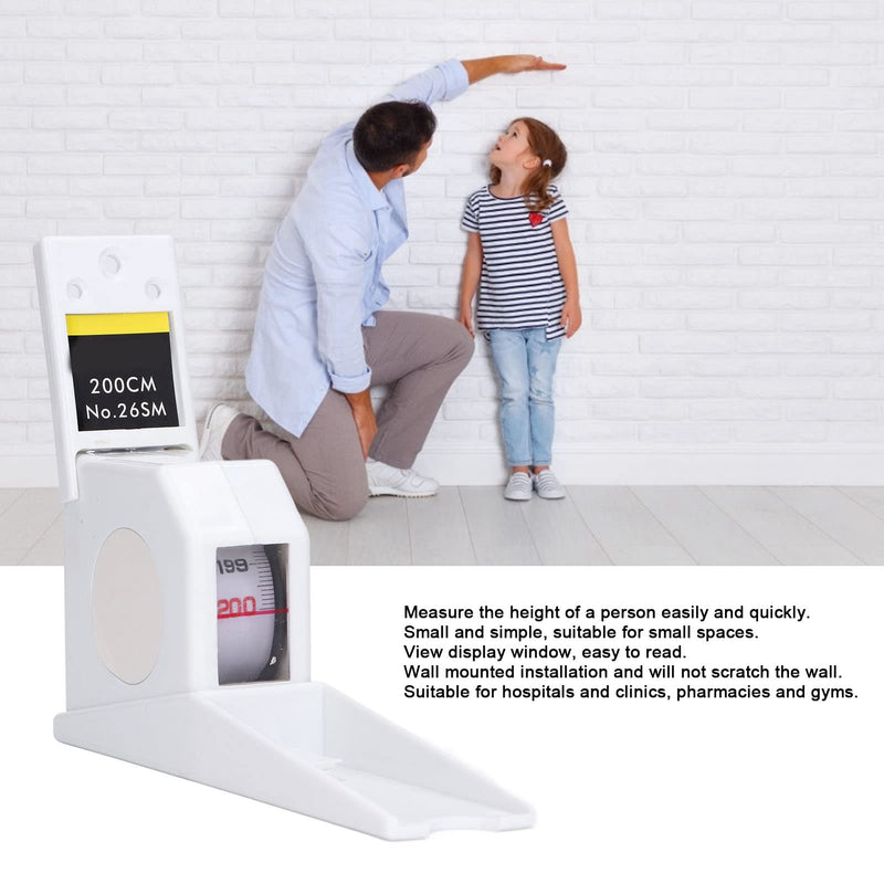 200cm Stadiometer Wall Mounted Growth Measuring Height Ruler Rolling Ruler for Adults Kids Rolling Ruler Altimeter Retractable Tape for Home Use - NewNest Australia