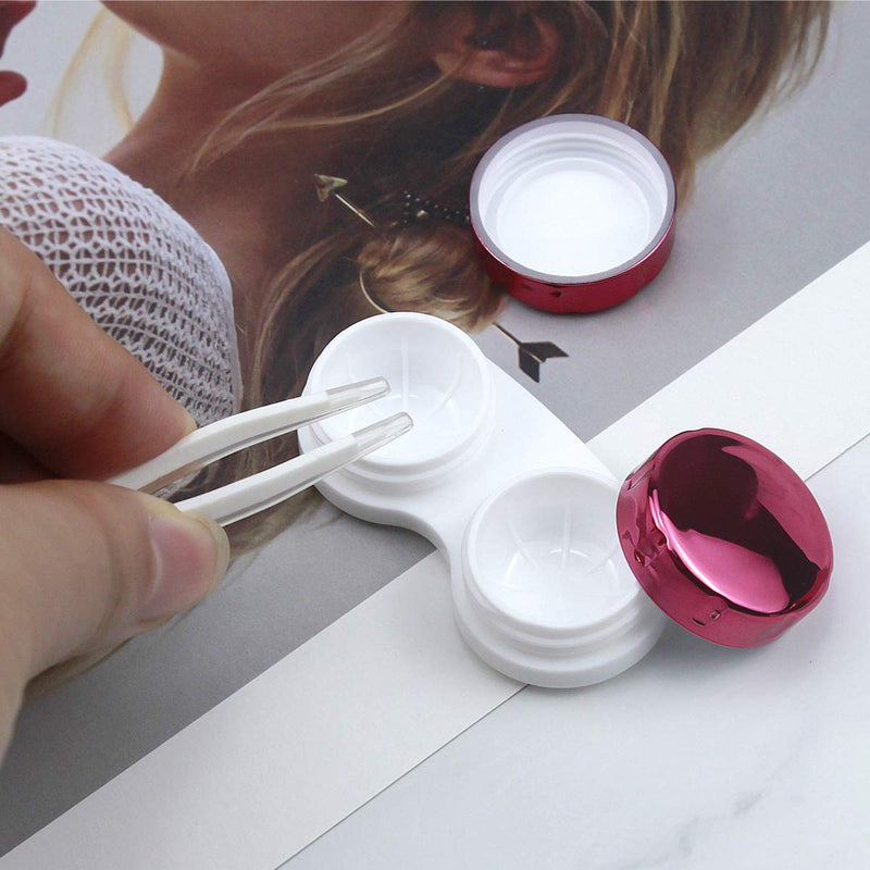 Natuce Contact Lens Case, Protective Case For Contact Lenses And Integrated Mirror, Contact Lenses, Glasses Case, Portable, Travel Contact Lens Set For Home And Travel (Pink And Rose Gold), Pink And - NewNest Australia