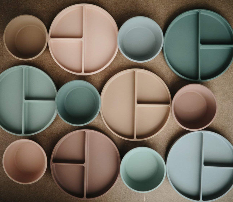 mushie Silicone Suction Plate | BPA-Free Non-Slip Design (Blush) Blush - NewNest Australia