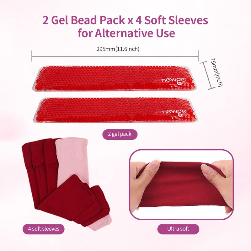 NEWGO Postpartum & Perineal Cold Packs Cooling Maternity Pads After Birth, Pain Relief for Haemorrhoids, Perineal Conditions, Vaginal Recovery, Breast Pain, 2 Ice Pack and 4 Sleeves - NewNest Australia