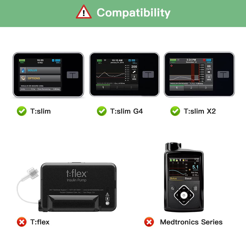 MEDMAX Case for Tandem T:Slim X2 / T:Slim Insulin Pumps, Shockproof Faux Leather Protective Case Lightweight Cover with Clip for Diabetics, (Black) Black - NewNest Australia