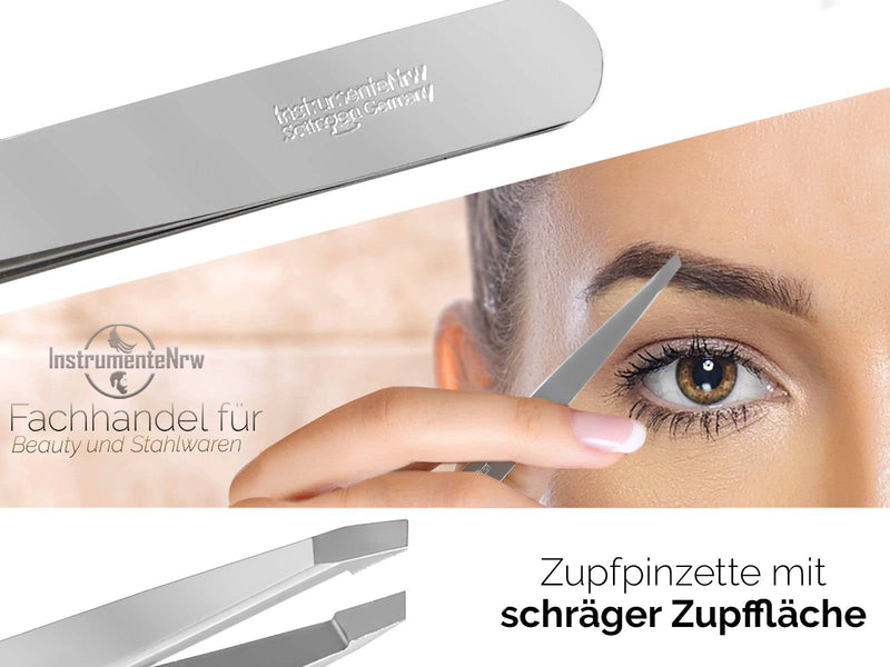 Tweezers From Solingen Slanted Plucking Tweezers Hair Plucking Tweezers Made In Germany Solinger Eyebrow Tweezers Flat Tweezers Made Of Stainless Steel For Plucking Hair For Men And Women - NewNest Australia
