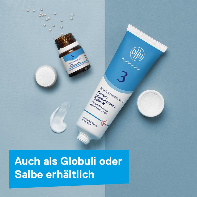 DHU Schüßler Salt No. 3 Ferrum phosphoricum D12 - The mineral salt of the immune system - the original - environmentally friendly in a medicine jar, 200 tablets - NewNest Australia