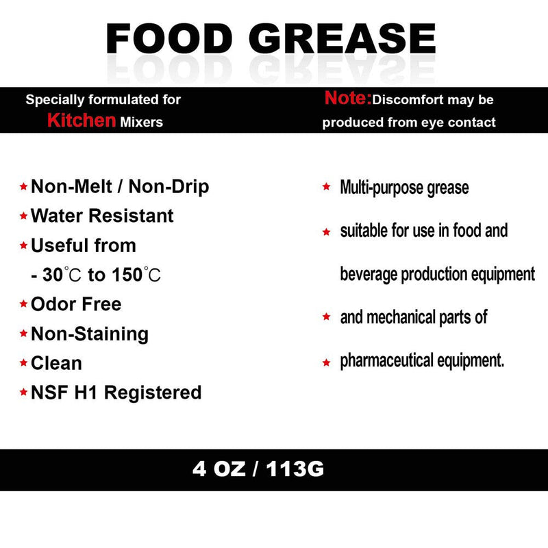  4 Oz Food Grade Grease with 9709511 Gasket for