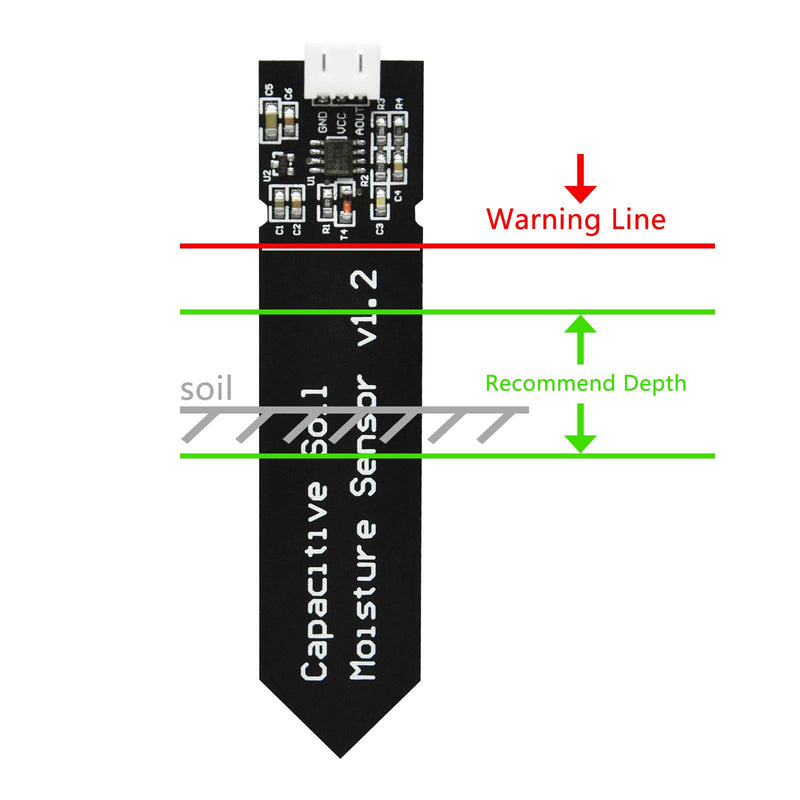 Gikfun Capacitive Soil Moisture Sensor Corrosion Resistant for Arduino Moisture Detection Garden Watering DIY (Pack of 2PCS) EK1940 - NewNest Australia