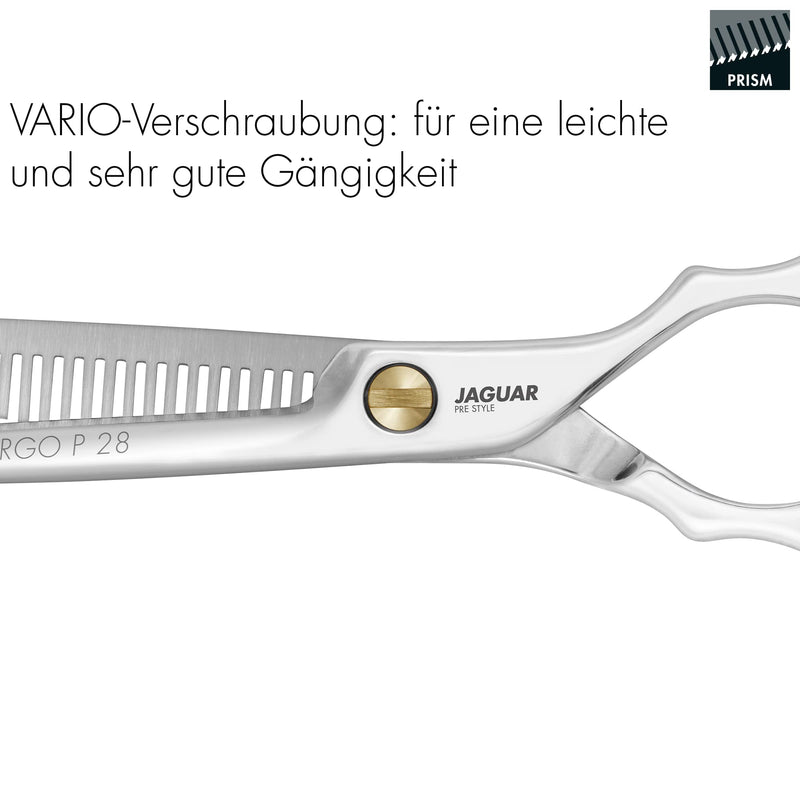 JAGUAR modeling scissors PRE STYLE ERGO P 28 5.5" | texturing scissors with 28 thinning teeth in classic design | polished | Made in Germany - NewNest Australia