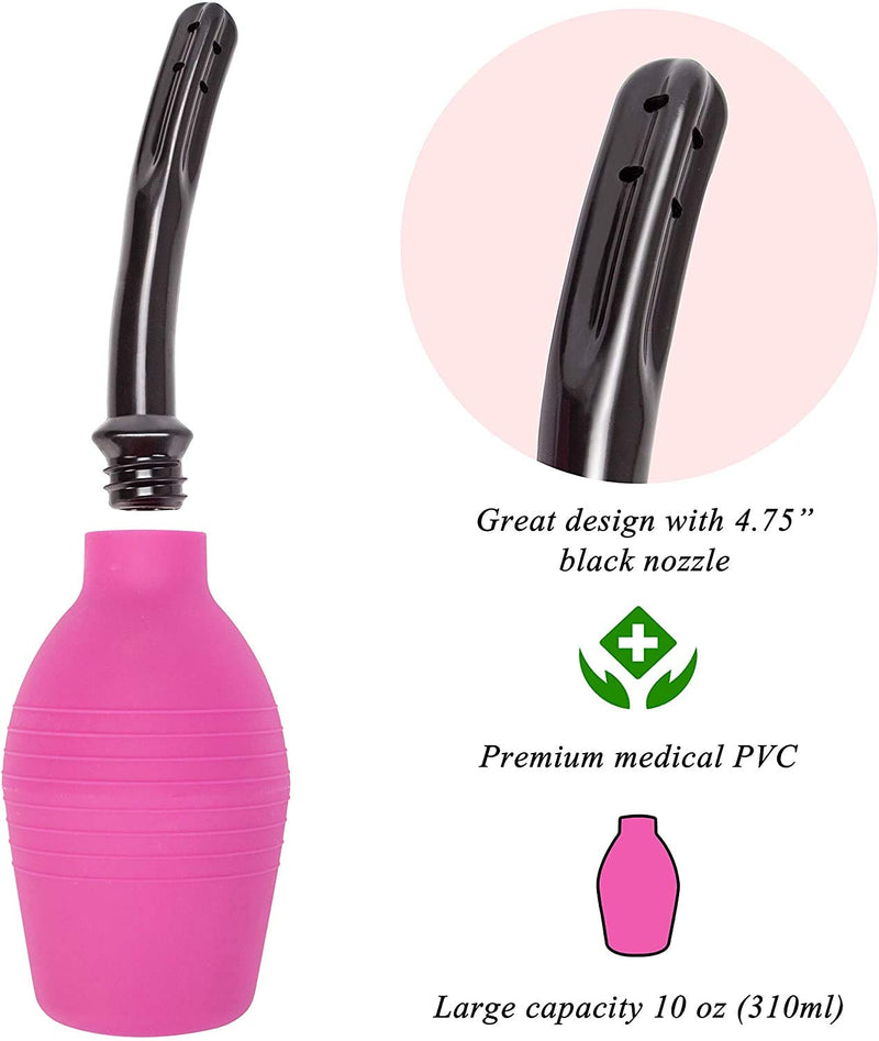 Enema Bulb for Men or Women - Douche Cleaner - 310 ml Capacity (Purple Color) Purple -310ml - NewNest Australia