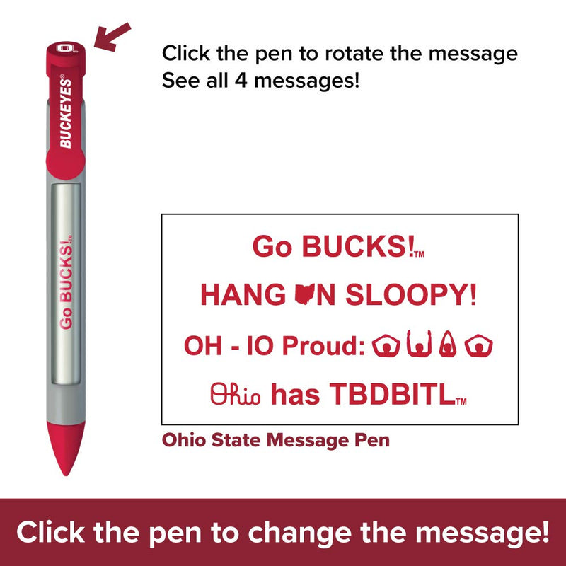 Greeting Pen Ohio State Buckeyes 5" X 8.25" Notebook / 2 Pen Set (1243M2) - NewNest Australia