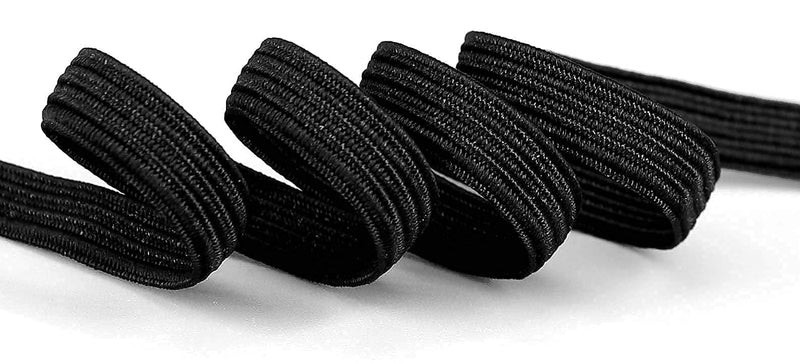 Elastic Band 1/4 inch Wide 10 yd, Stretch Strap,High Elastic Cord, for Sewing Crafting DIY-Black Black - NewNest Australia