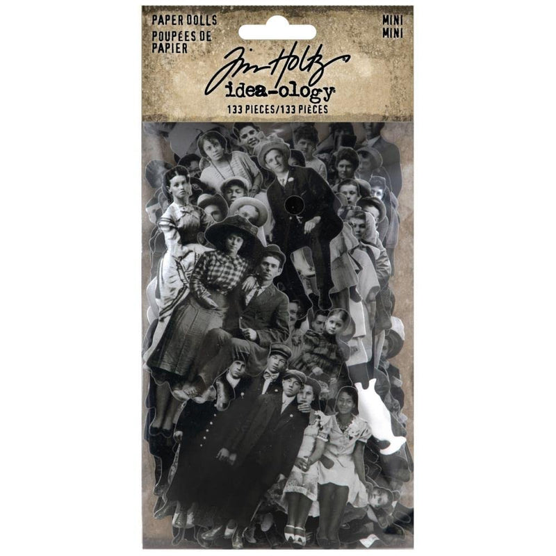 Idea-ology Tim Holtz 2022 Mini Paper Dolls and Portraits Paper Dolls - 2 Item Bundle - NewNest Australia