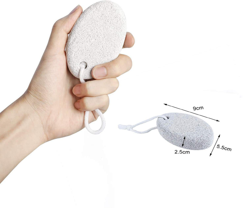 kuou 2 Pcs Pumice Stone, White Calluse Remover Natural Pumice Stone for Feet Hard Skin Callus - NewNest Australia