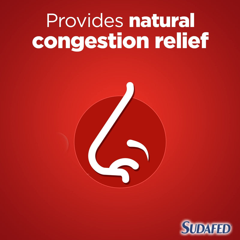 Sudafed Natural Relief Blocked Nose Spray, Cleanses and Hydrates The Nasal Passage, a Natural Congestion Relief from Cold or Sinustis, No Preservatives, 15 ml - NewNest Australia