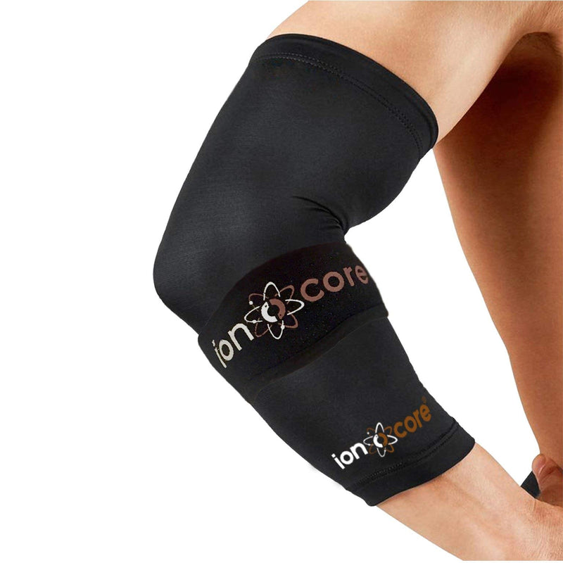Ionocore® Elbow Support Protection System | Copper Compression Sleeve & Tennis Elbow Support Strap | Tennis Elbow, Golfers Elbow, Pain Relief | Joint & Forearm Protection | MEDIUM: 10.5"-12" - NewNest Australia