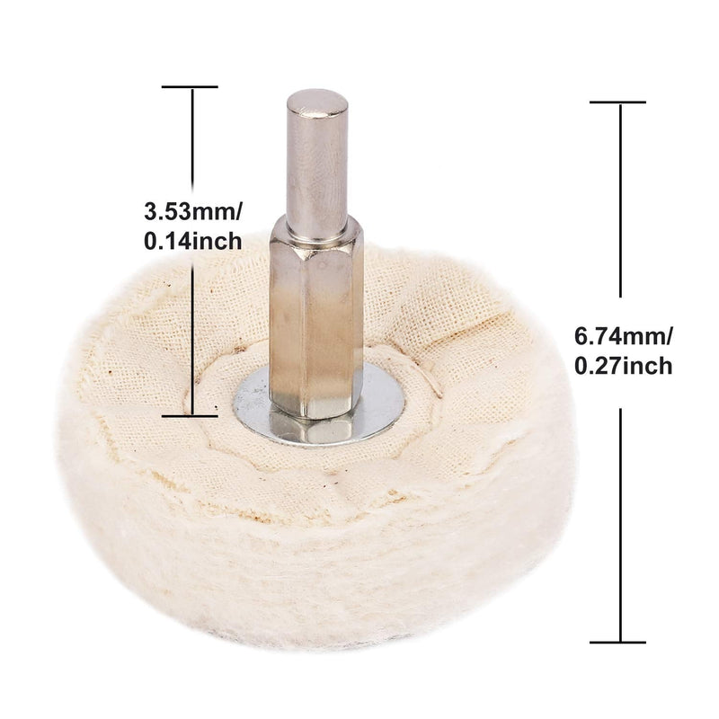 Makitoyo 4 PCS Polishing Wheel Set for Drill, Buffing Pads Wheel Polisher Kit with 1/4" Hex Shafts - NewNest Australia