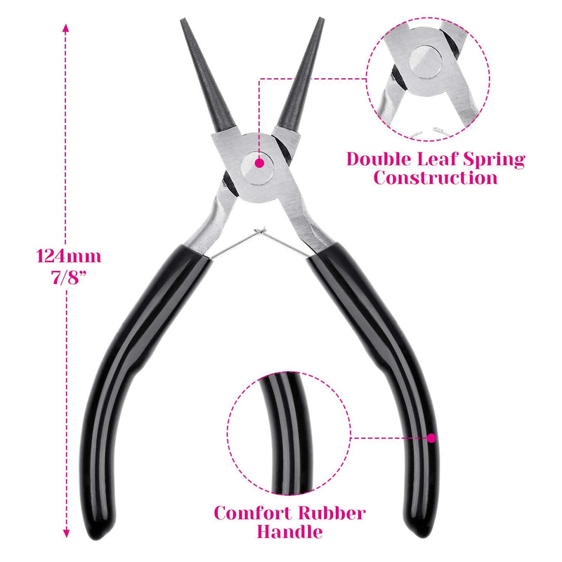 Jewelry Pliers, Cridoz Beading Pliers Set with Needle Nose Pliers, Round Nose Pliers and Wire Cutter for Jewelry Making Beading Repair Supplies and Crafting (set of 3) - NewNest Australia