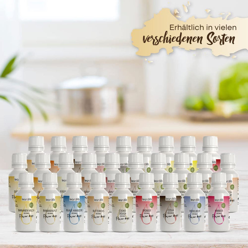 Lean:Life - Flavor Drops 30 ml - Raspberry - Flavor Drops for Food - Sugar-Free and Low Calorie 30 ml (Pack of 1) - NewNest Australia