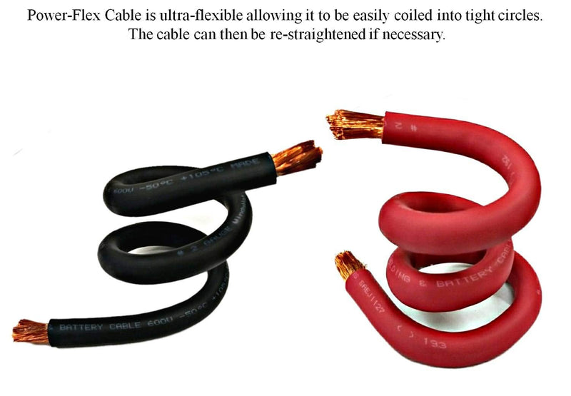 WNI 8 Gauge 5 Feet Black 5 Feet Red 8 AWG Ultra Flexible Welding Battery Copper Cable Wire - Made In The USA - Car, Inverter, RV, Solar 5 ft. Black + 5 ft. Red - NewNest Australia