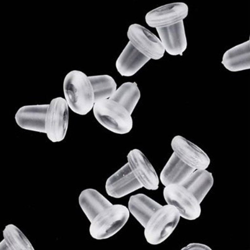 500 Pieces Clear Earring Backs Safety Rubber Earring Clutch Earring Pads for Women - NewNest Australia