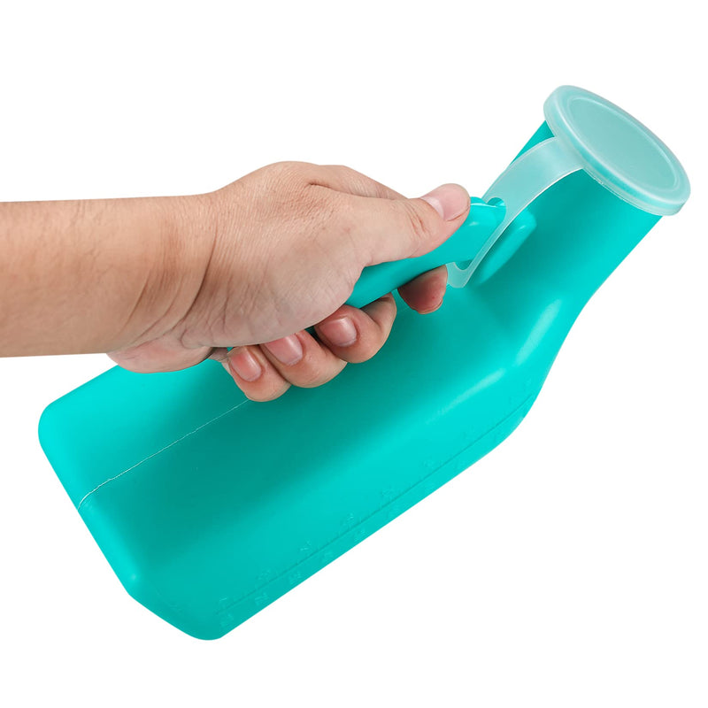 2 Pcs 1000Ml Urine Bottles For Men, Portable Men Urinal Bottle Bed Bottle For Male Urine Catcher Bottle With Screw Cap For Travel Emergency Bed Camping With 1 X Cleaning Brush - NewNest Australia