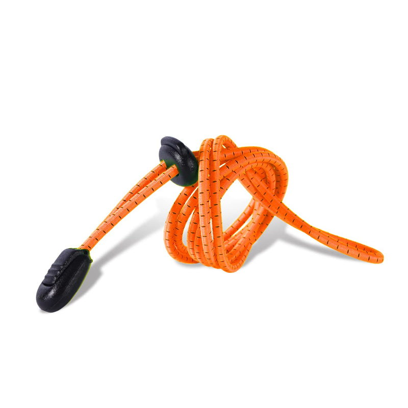 Fast n Laces, No Tie Elastic Shoelaces for Kids and Adults, Amusing Shoelaces in Multiple Colours, Quick and Easy Shoelaces for Sneakers and Trainers 90 cm Orange_black - NewNest Australia