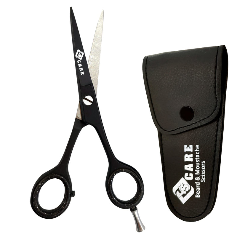 YSCARE Beard Scissors Hair Scissors Mustache Scissors Premium Hairdressing Scissors Extra Sharp Hair Cutting Hairdressing Scissors Stainless Steel (5 Inches) - NewNest Australia