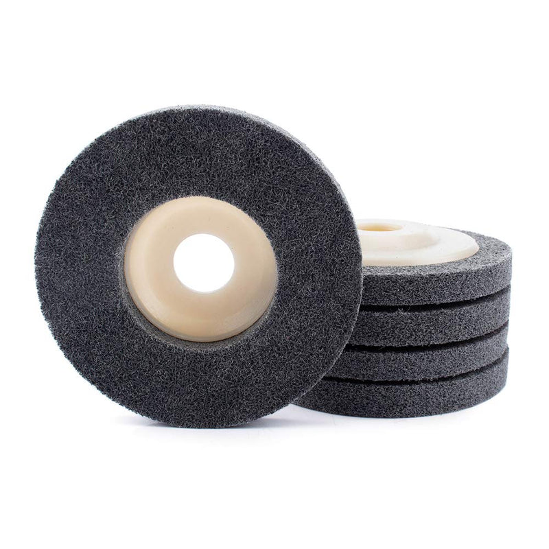 5-Pack 4.5inch Nylon Fiber Polishing Wheel Sanding Abrasive Disc Buffing Wheels for Angle Grinders 115mm x 22mm - NewNest Australia