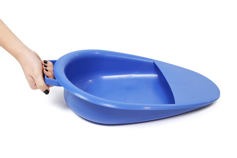 Pepe - Bedpans for Men, Ladies Urinal Bed Pan, Commode Bed Pan for Elderly, Bed Urinal Unisex, Fracture Bedpan, Female Bed Pan with Handle, Portable Bedpan, Male Bedpan Blue - NewNest Australia