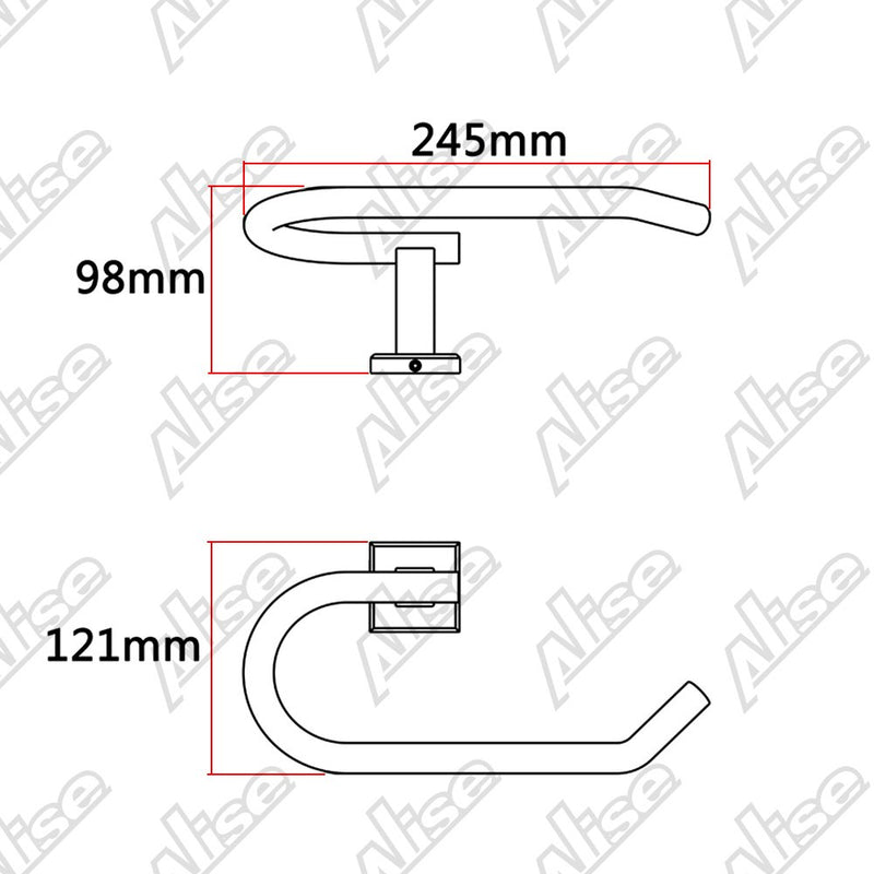 Alise GK8010 Bathroom Towel Holder Towel Ring/Rack Wall Mount,SUS 304 Stainless Steel Brushed Finish - NewNest Australia