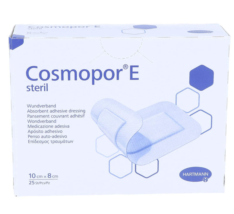 Cosmopore E Wound Dressings Fleece 10 x 8 cm Sterile Pack of 25 - NewNest Australia