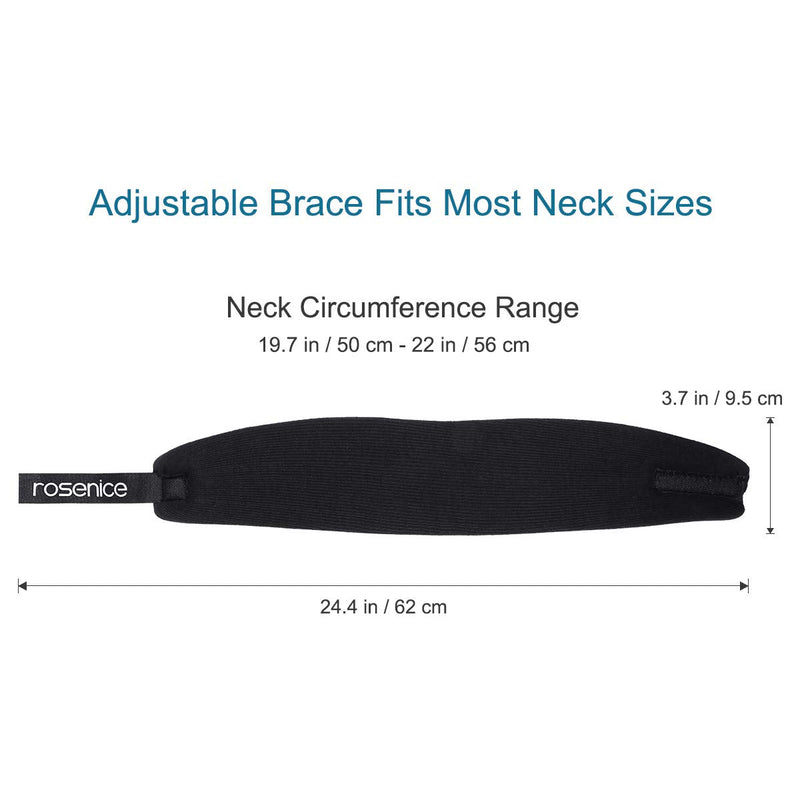 Healifty Neck Brace - One Size Cervical Collar - Adjustable, Super Soft - Support Wear for Sleeping - Relieves Pain and Pressure in Spine - for Men, Women, Elderly 51x9.5x2 cm (Pack of 1) - NewNest Australia