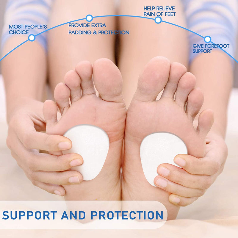 YWINETO Metatarsal Pads,Metatarsal Felt Feet Pads Insert Ball of Foot Cushion Pain Relief Forefoot Support Adhesive Foam Pad for Men Women 1/4 Inch Thick 10 Pairs - NewNest Australia