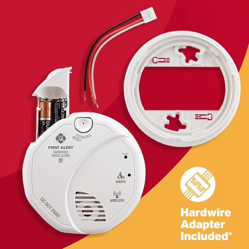 FIRST ALERT Hardwired Wireless Smoke Alarm with Photoelectric Sensor and Battery Backup, SA521CN-3ST - NewNest Australia