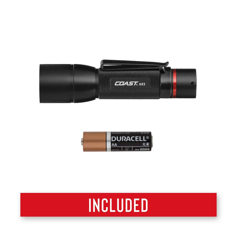 COAST HX5 130 Lumen Pure Beam Focusing LED Flashlight, Battery Included - NewNest Australia