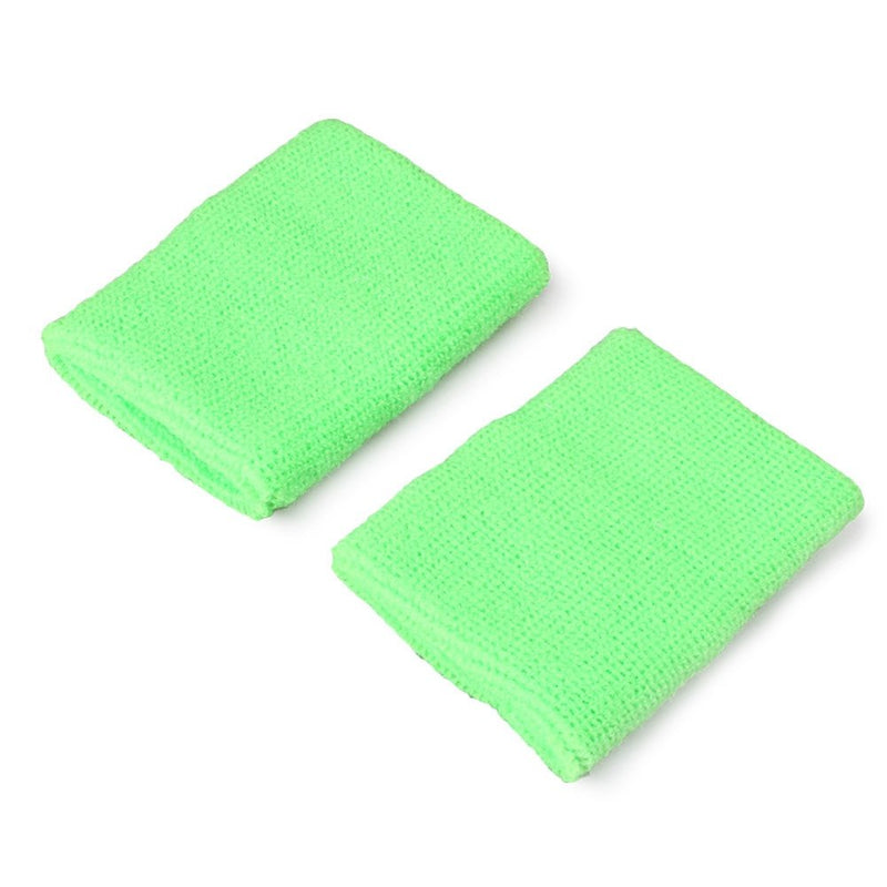 Mallofusa 10 Pack Colorful Sports Basketball Football Absorbent Wristband Party Outdoor Activity Light Green - NewNest Australia
