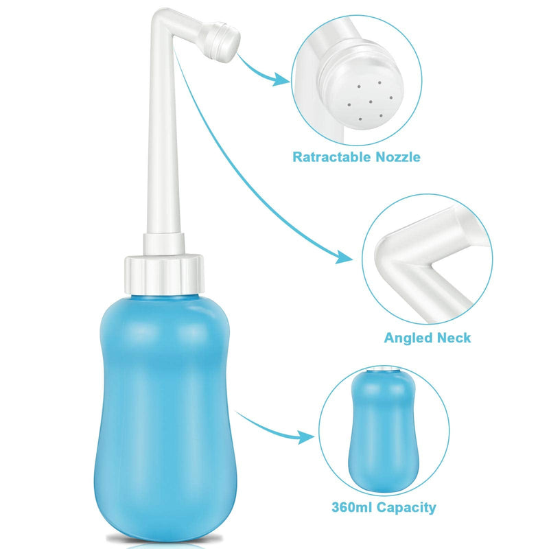 Portable Travel Bidet 360ml Portable Bidet for Toilet Handheld Postpartum Perineal Cleansing Childbirth Cleaner - for Outdoor,Camping,Travling,Driver,Personal Hygiene - with Storage Bag - NewNest Australia