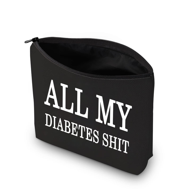 All My Diabetes Shit Bag Funny Diabetic Gifts Diabetes Carry Bag Diabetic Travel Bag Gift for Diabetic Emergency Patient Diabetic Travel Bag All My Diabetes Bag, Black - NewNest Australia
