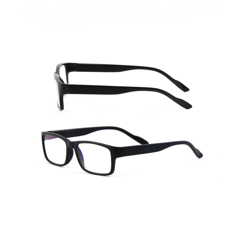 Readerest Blue Light Blocking Reading Glasses, Computer Glasses, fashionable for men and women, Anti Glare, Anti Eyestrain (Black, Zero Magnification) Black 0.0 x - NewNest Australia
