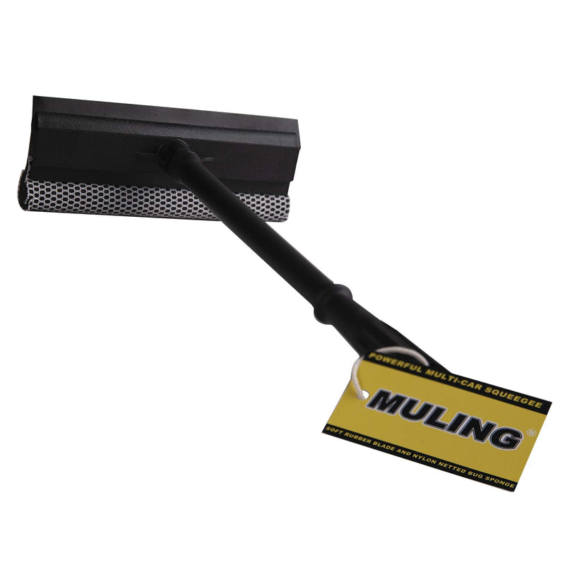 MULING Window Squeegee Cleaning Tool Window Cleaner Car Squeegee Windshield Cleaning Sponge and Rubber Squeegee,BlackM - NewNest Australia
