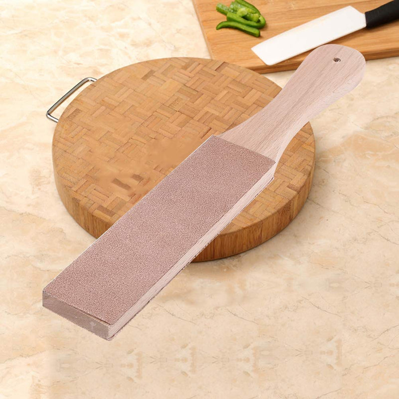 DIY Leather Strops Kit with Wooden Handle Leather Strop Double Sided Leather Paddle Strop for Leather Knife Sharpening Polishing - NewNest Australia