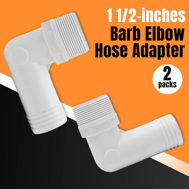 TonGass (2-Pack 1 1/2" MPT by Barb Elbow Hose Adapter Compatible with Hayward Pool Pumps and Filters Replacement Hayward SPX1105Z4 2 - NewNest Australia