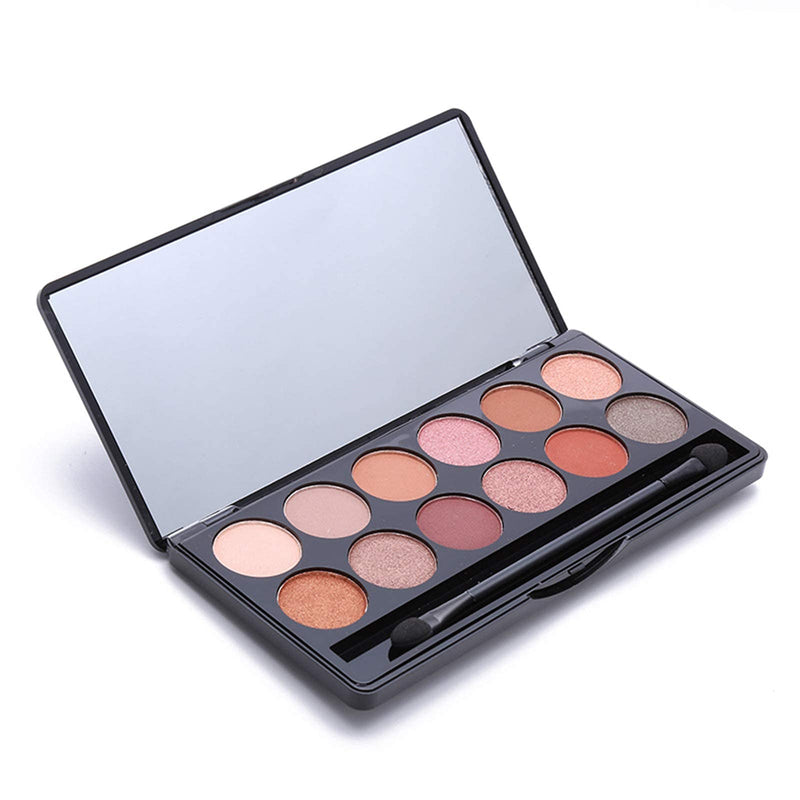 Professional 12 Eyeshadow Palette Shimmers and Matte Nude Eyeshadow Palettes Long Lasting Waterproof Sweatproof Makeup Palette - NewNest Australia