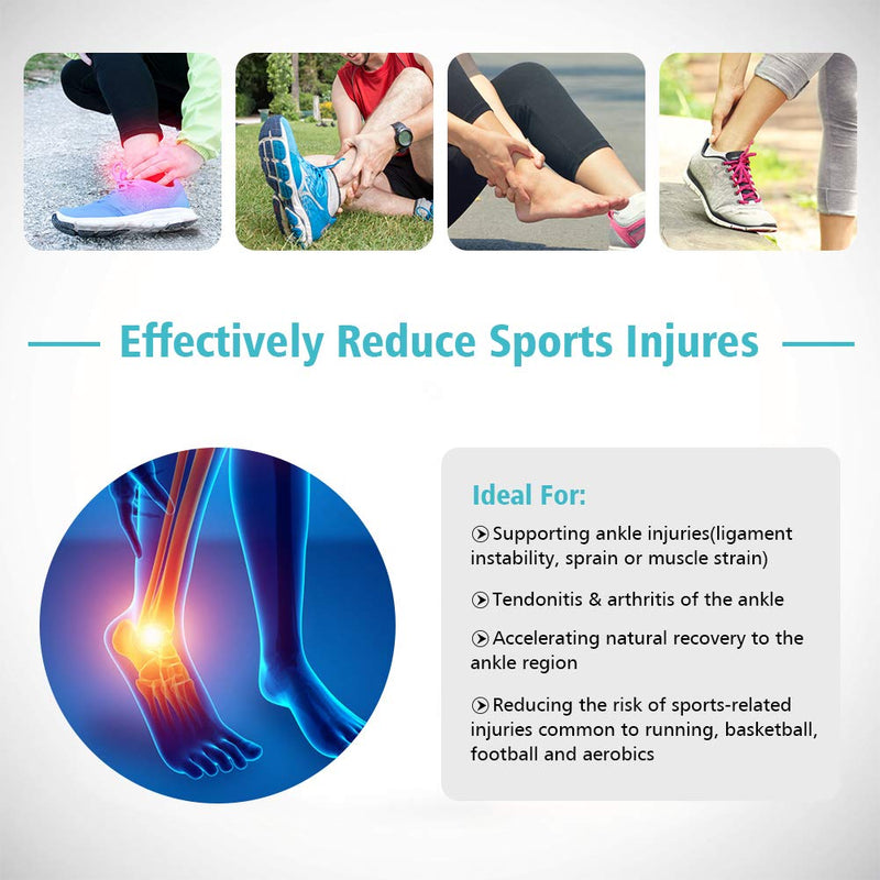 Ankle Support Brace, Compression Ankle Wrap Strap Adjustable Sleeve for Acute Injury Rehabilitation, Effective Relief for Chronic Ankle Discomfort, Arthritis, Tendonitis Ankle Brace 01 - NewNest Australia