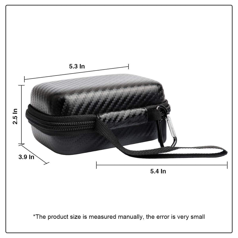 Hard Case for Carson MicroBrite Plus Pocket Microscope (MM-300 or MM-300MU) and MicroFlip (MP-250 or MP-250MU) Travel Storage Carrying Include Carabiner and Strap by Jiusion For MM-300 and MP-250 - NewNest Australia